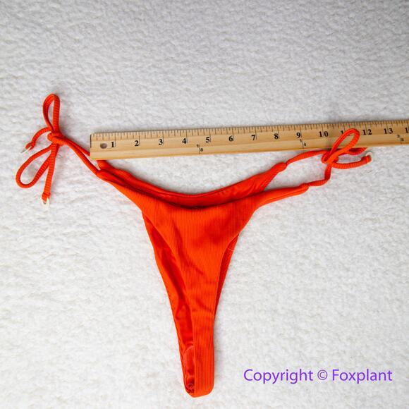 New!‎ Set! Zulu & Zephyr Free People Tie Curve Brief Bikini, size 2 - Picture 11 of 14